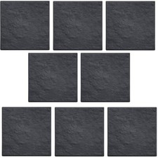 8XBLACK TEXTURED GARDEN PAVING