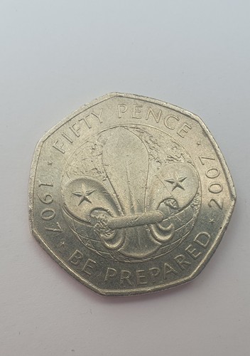 2007 scouts 50p coin - 2007,