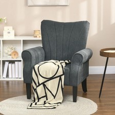 Modern Accent Chair Rolled