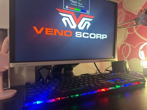 Full gaming set desk - full, set-up