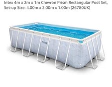 Intex 4m x 2m x 1m Chevron