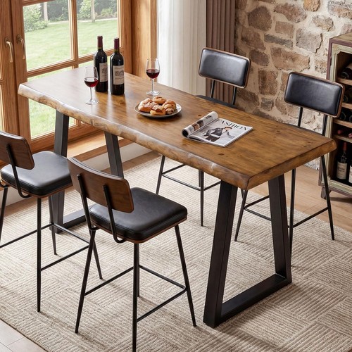 Solid wood bar - 63'', table