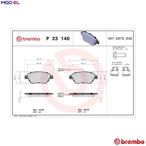Brake pad set - brake,