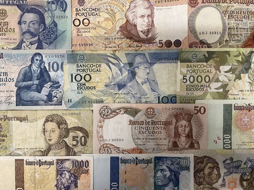 Portuguese escudos banknotes - escudos,
