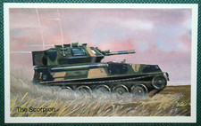 SCORPION FV101 Tank    British Army   Illustrated Card  JE24MS