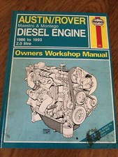 Haynes Austin/Rover Maestro & Montego Diesel Engine 