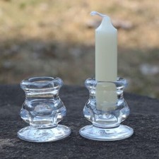 Glass Candle Holders Set