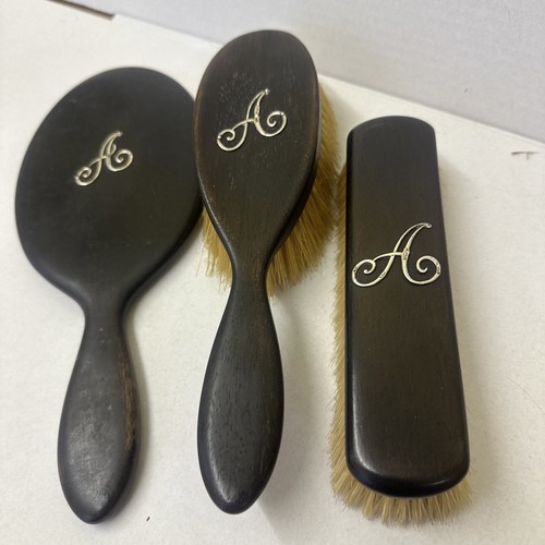 Antique mahogony wood - mahogony, brushes