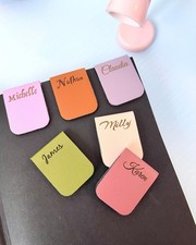 Personalised Magnetic Page Corner Bookmark, Customized name gift for her and him