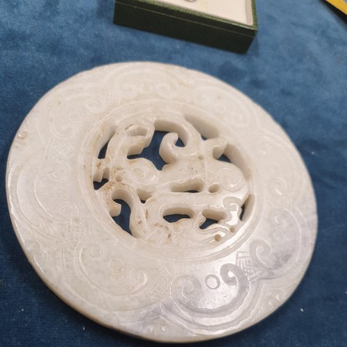 Large jade stone plaque - jade,