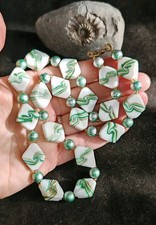 1980s vintage aventurine white