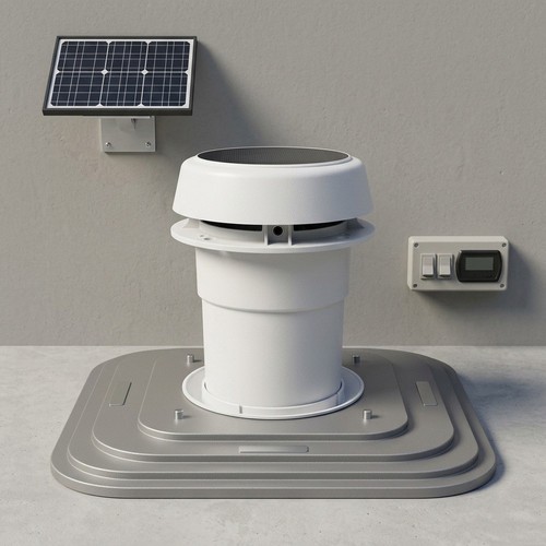 12v solar roof ventilation fan - solar,