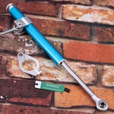 From BLUE 330MM Universal Steering Damper Stabilizer For Motorcycle Speedway