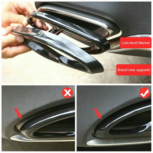 Pair black exhaust pipe - 1, tip