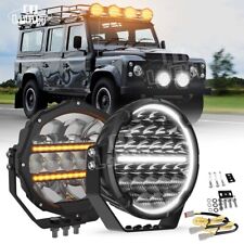 12-24v 9'' Round LED Fog Spot Lamp Driving Park Light single function DRL E-Mark