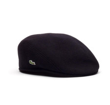 LACOSTE WOOL BROADCLOTH FLAT CAP RK9814-031 Noir M