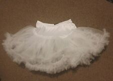 swan lake style white 3 layer ruffled tulle tutu/petticoat/ underskirt One Size