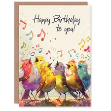 Birthday Card Cheerful Singing