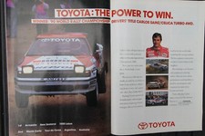 Original 1990 magazine advert TOYOTA CELICA TURBO 4WD DPS frame-ready wall-art