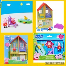 Peppa Pig House Furniture Figure’s Baby Evie Park Playset Bundle Damaged Boxes 