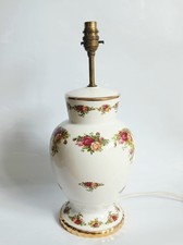 Royal Albert Old Country Roses  Lamp Base - 11 1/4 Inches
