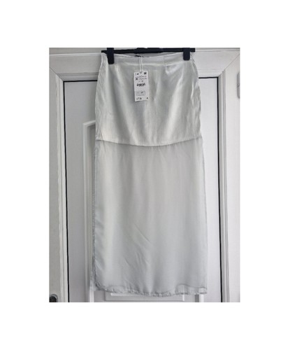 Zara satin finish layered midi - zara,