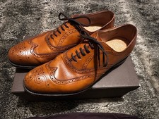 Church's Berlin Walnut Brown Wingtip Nevada Brogue Shoes Mens UK 8 G