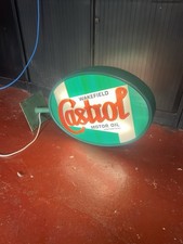 very nice old castrol sign double sided light up