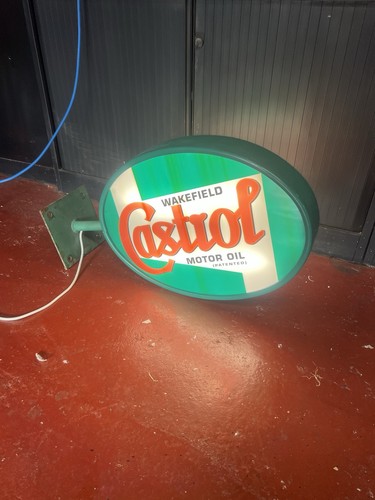 Very nice old castrol sign - old,