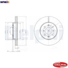 2x BRAKE DISC BG2759 FOR MG