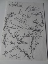 ABERDEEN FC 1983 ECWC HAND SIGNED x 22 ALEX FERGUSON WILLIE MILLER JOHN HEWITT