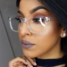 Fashion Cool Unisex Clear Lens Nerd Geek Glasses Eyewear For Men Womens Vintage