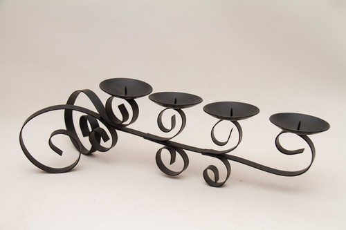 Black wrought iron church - black,