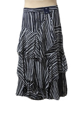 M&S Collection Womens Maxi A Line Skirt size 20 Lined Tiered Ruffle Waterfall