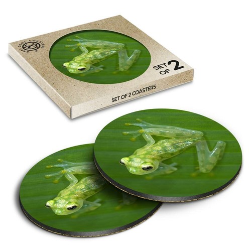 Boxed round coasters - boxed,