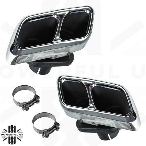 Quad exhaust tips for range - quad,