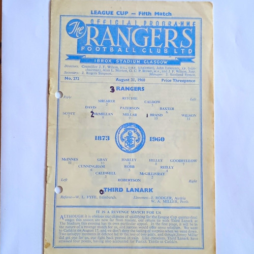 1960 rangers third lanark - 1960.,