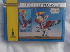 Warhammer High Elf Pegasus Rider Box Sealed NOS OOP Rare 1993 Oldhammer