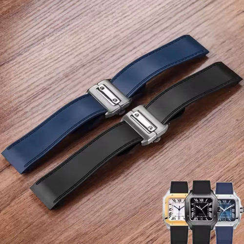 Cartier santos 100 silicone - cartier,