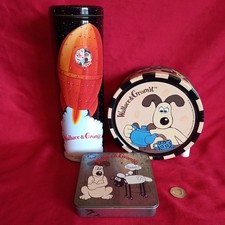JOB LOT OF VINTAGE 'WALLACE & GROMIT' COLLECTORS TINS