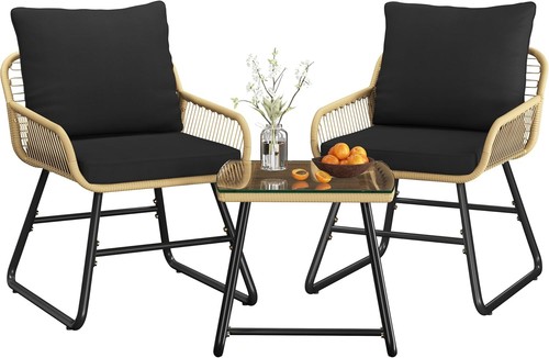 Piece outdoor patio wicker - 3,