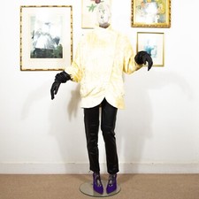 Vintage 1990s Yellow Faux Fur