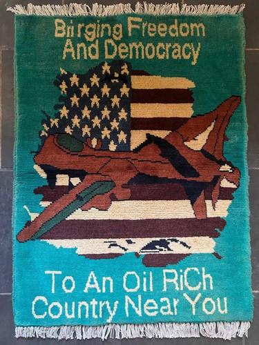Authentic afghan war rug - rug, |