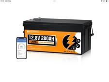 Eco worthy 12v 280ah - 280ah, lifepo4