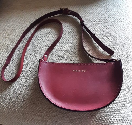 Honey toast burgundy leather - toast,