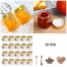 45ml Glass Mini Jam Jars Airtight Preserve Honey Small Seasoning Bottle With Lid