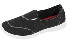 Ladies Canvas Slip On Memory