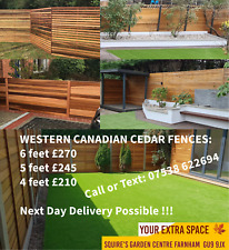 Canadian Western Red Cedar Fence Panes 6ft/5ft/4ft FAST DELIVERY ( LARGE STOCK )