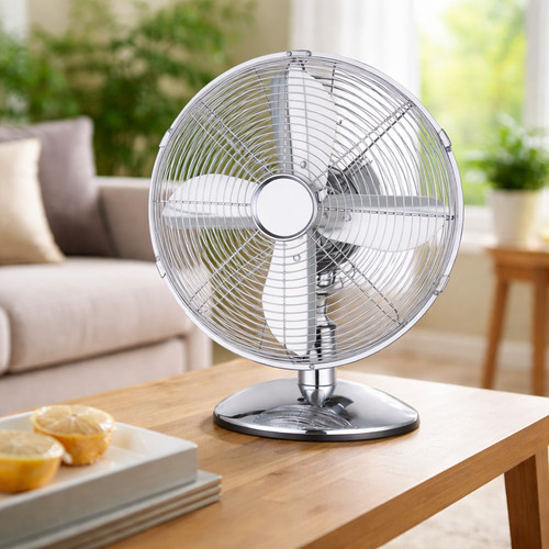 Inch retro chrome desk fan - inch,