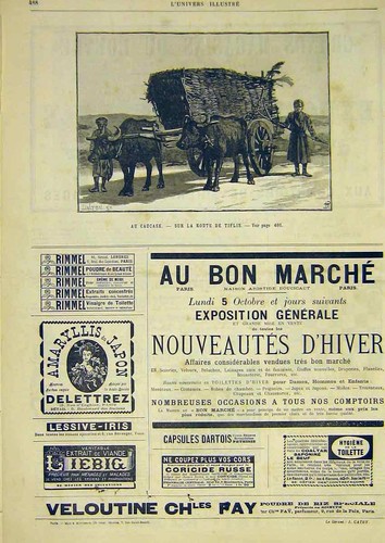 Original old antique print - original,